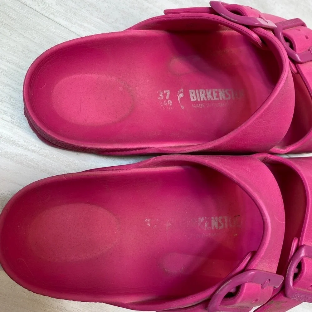 Birkenstock Womens 6 37 Arizona EVA Sandals Slides Pink Beetroot Waterproof
